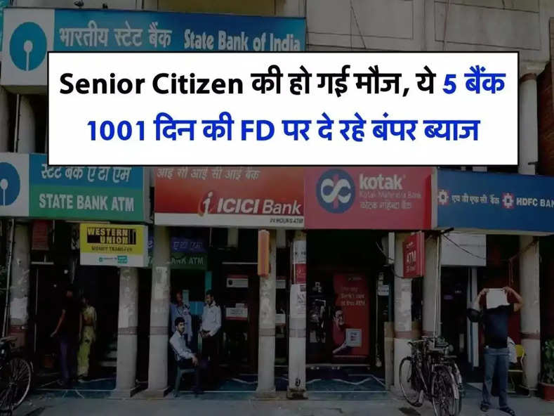 Senior Citizen की हो गई मौज, ये 5 बैंक 1001 दिन की FD पर दे रहे बंपर ब्याज