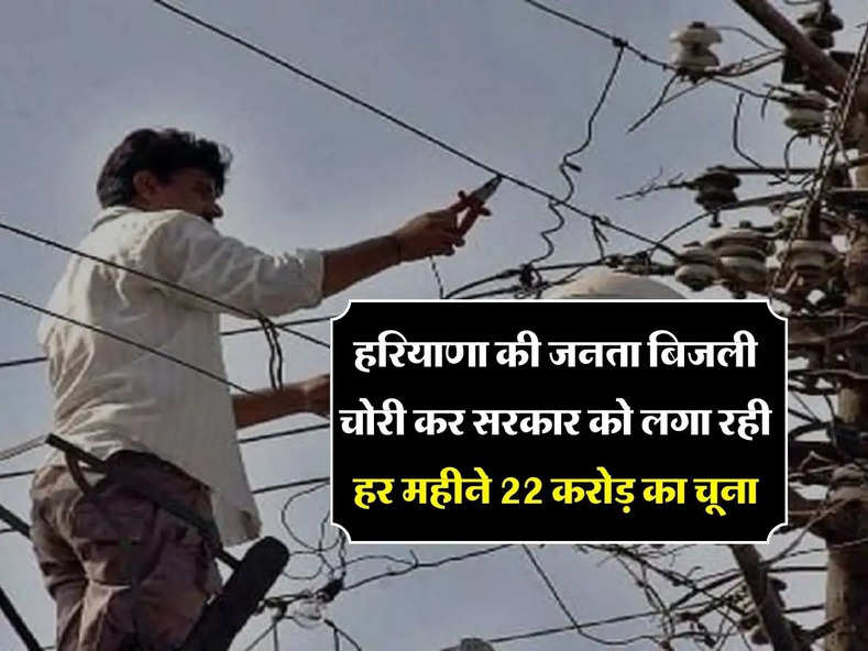 Haryana News: हरियाणा की जनता  बिजली चोरी कर सरकार को लगा रही हर महीने 22 करोड़ का चूना