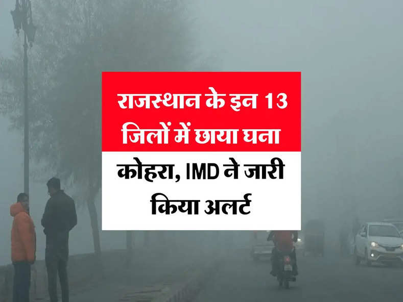 Rajasthan Weahter : राजस्थान के इन 13 जिलों में छाया घना कोहरा, IMD ने जारी किया अलर्ट