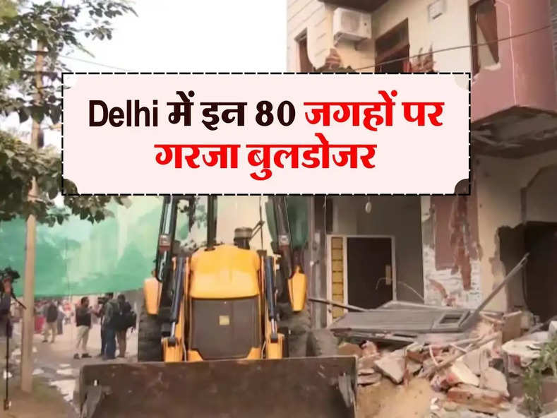 Delhi में इन 80 जगहों पर गरजा बुलडोजर, 35 एकड़ जमीन कराई गई खाली, 31 जनवरी तक चलेगा अभियान 