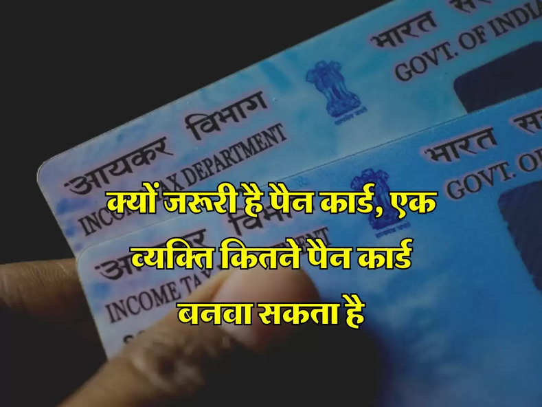 PAN Card Rules : क्यों जरूरी है पैन कार्ड, एक व्यक्ति कितने पैन कार्ड बनवा सकता है, जान लें ये नियम