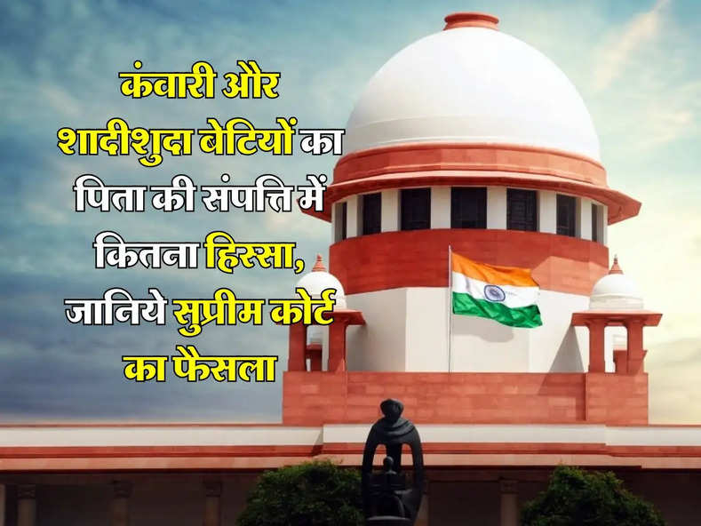 Supreme Court Decision : कंवारी और शादीशुदा बेटियों का पिता की संपत्ति में कितना हिस्सा, जानिये सुप्रीम कोर्ट का फैसला