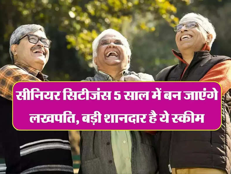 senior citizens Scheme: सीनियर सिटीजंस के लिए शानदार है ये स्कीम, 5 साल में कमा सकते है 6 लाख रुपए